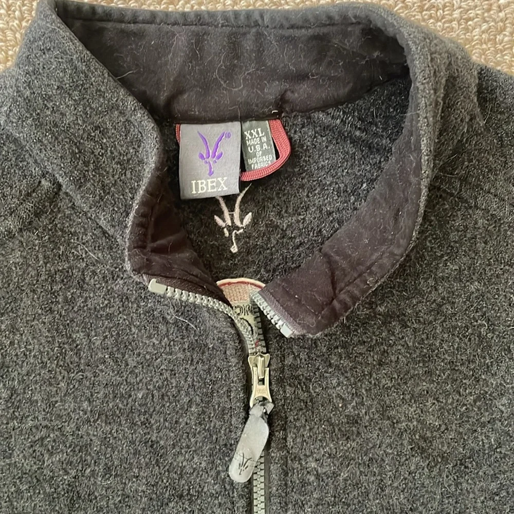 Men’s Ibex Wool Vest - Charcoal XXL - well worn - Picture 2 of 7